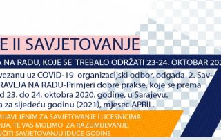 DRUGO SAVJETOVANJE SA - ODGODA