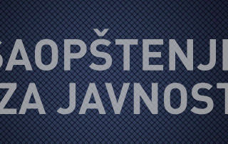 SAOPŠTENJE ZA JAVNOST